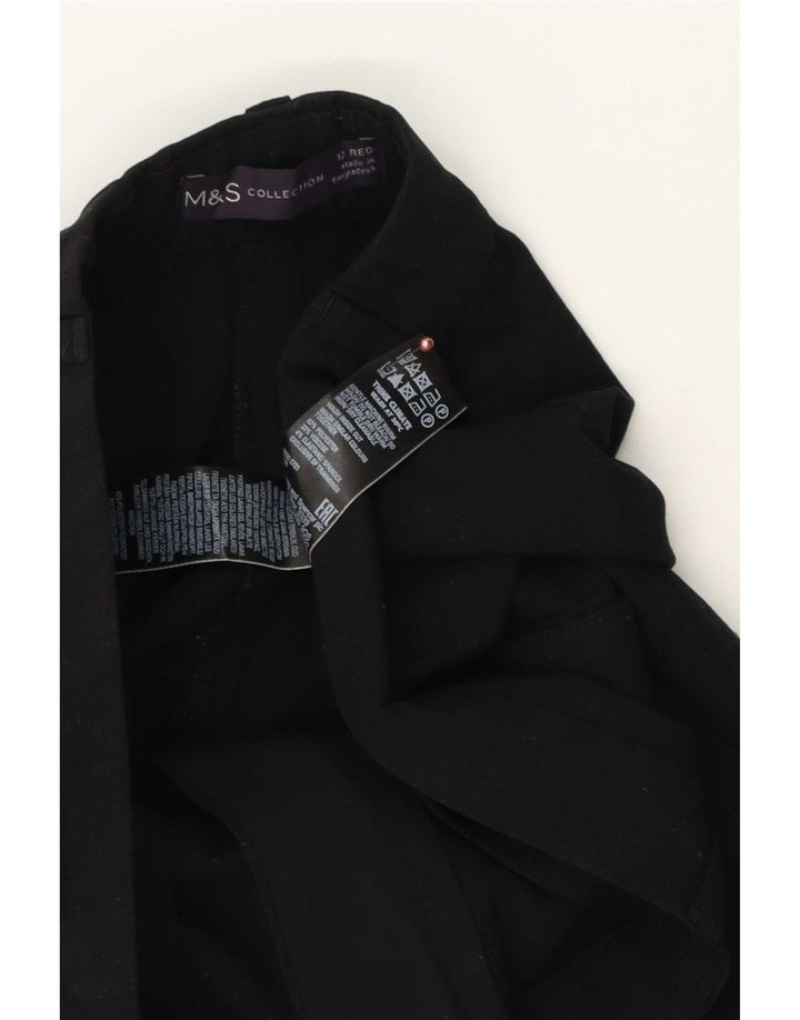 Marks & Spencer Lige Chinobukser til kvinder UK 12 Medium W32 L31 Sort