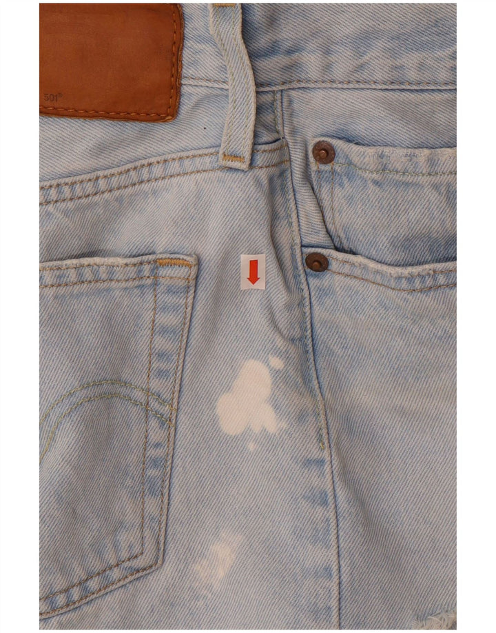 Levi's Womens 501 denimshorts W27 Små blå bomuld