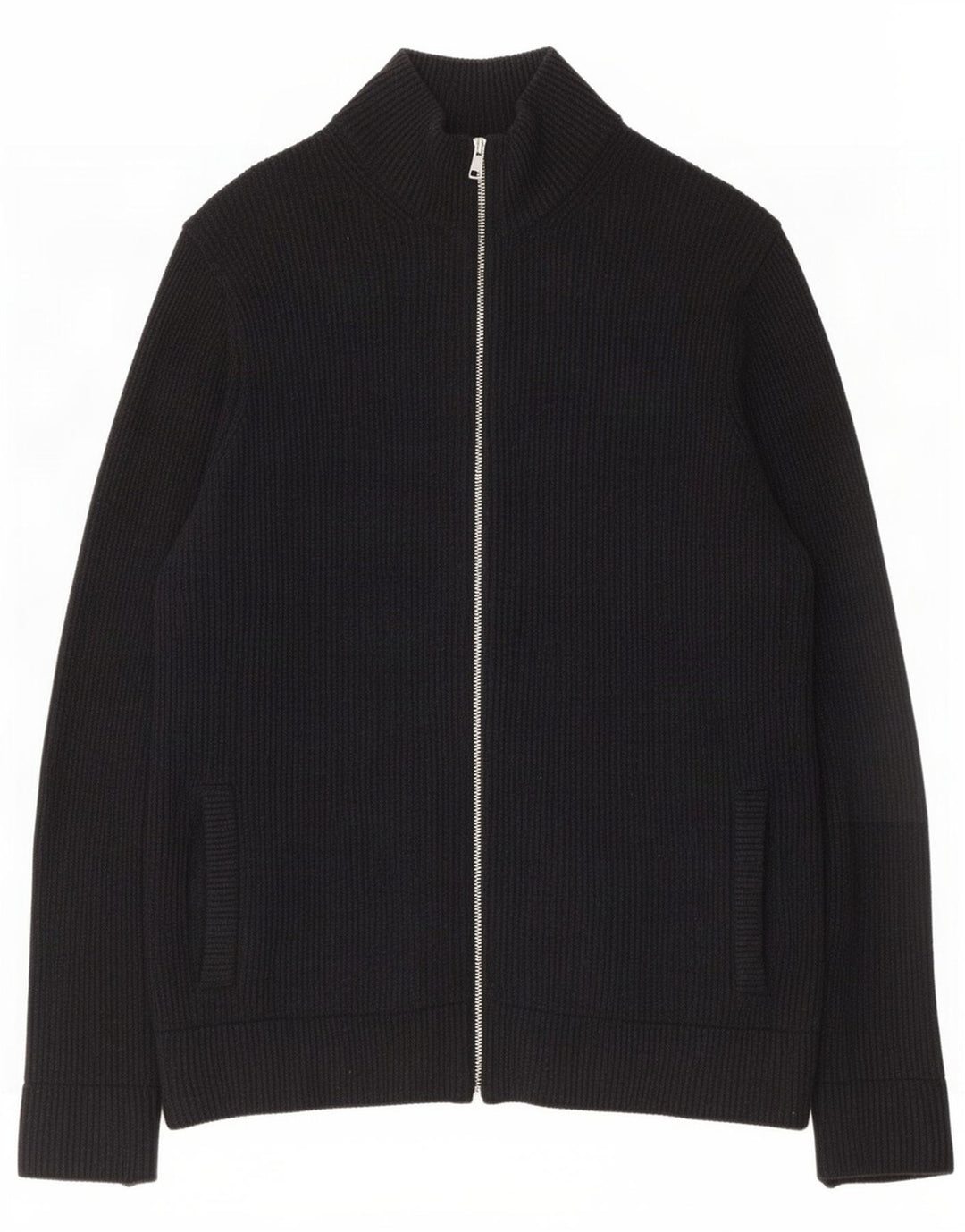 Marks & Spencer Herre Cardigan Sweater Medium Sort Uld