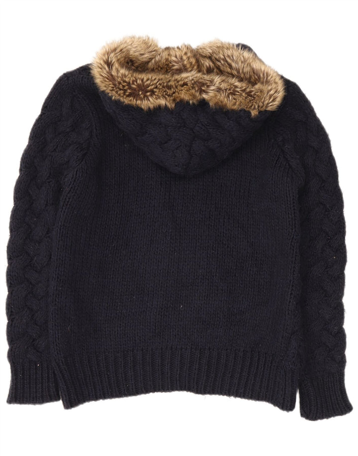 Zara Herre hættecardigan sweater Stor marineblå