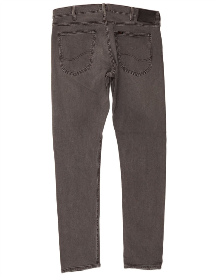 Lee Herre Luke Slim Jeans W36 L34 Grå Bomuld