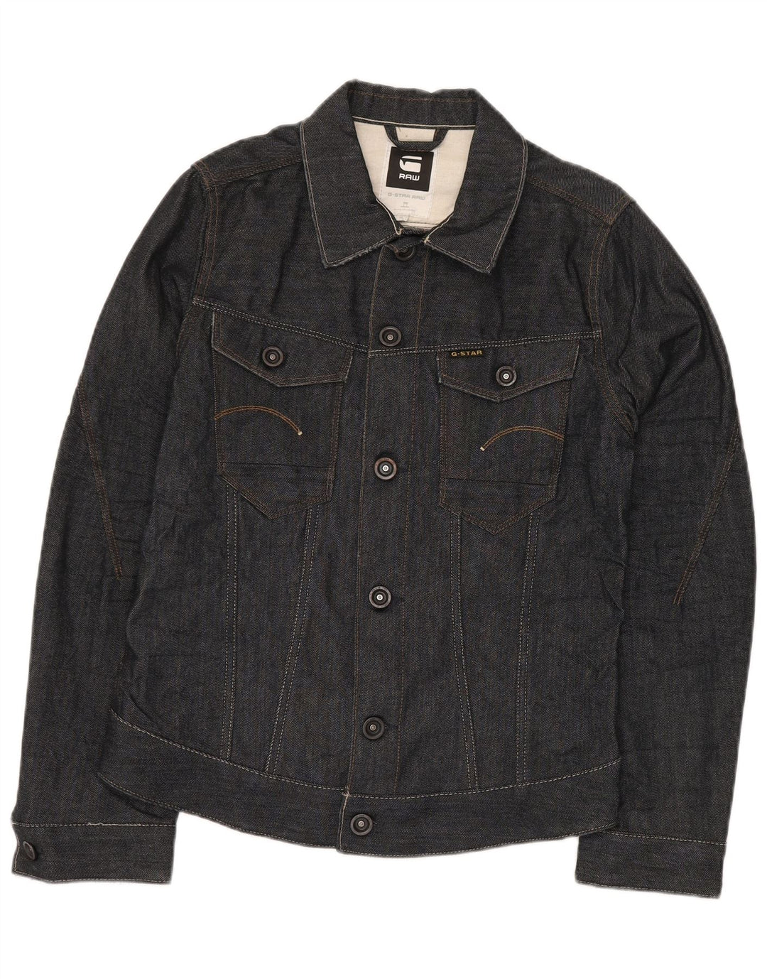 G-STAR Dame denimjakke UK 14 Medium Navyblå Bomuld