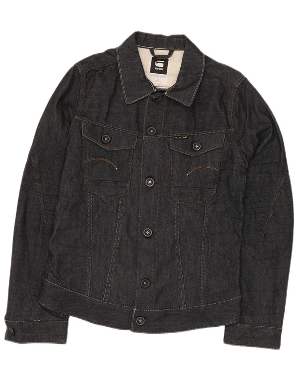 G-STAR Dame denimjakke UK 14 Medium Navyblå Bomuld