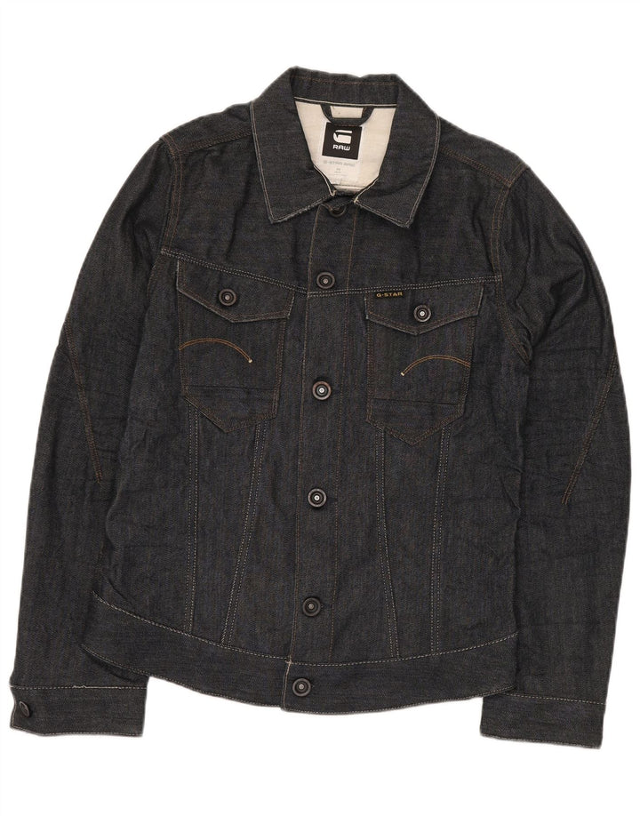 G-STAR Dame denimjakke UK 14 Medium Navyblå Bomuld