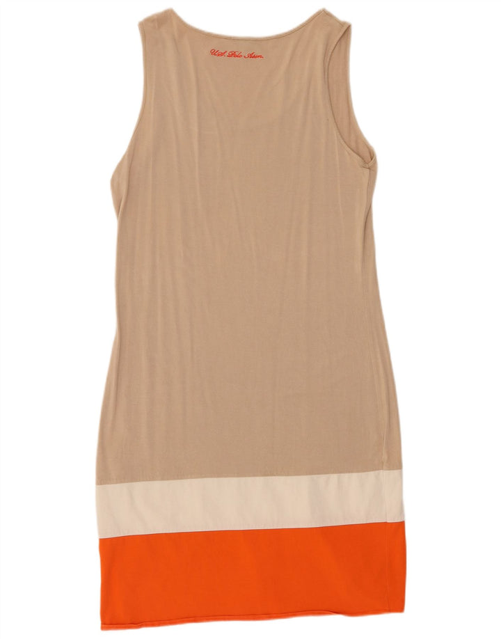 U.S. Polo Assn. Dame Basic Dress UK 12 Medium Beige Colourblock