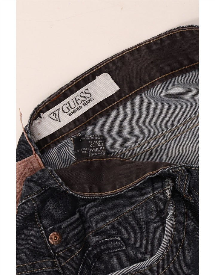 Guess Straight Jeans til mænd W32 L32 Marineblå bomuld