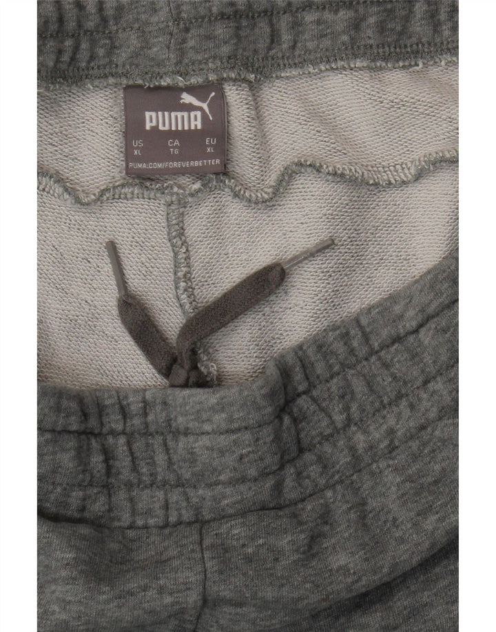 PUMA Mens Tracksuit Trousers Joggers XL  Grey Cotton