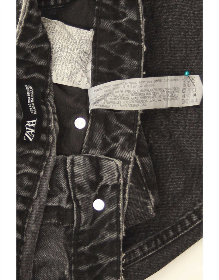 Zara Womens Tapered Jeans EU 40 Medium W30 L27 Sort Bomuld