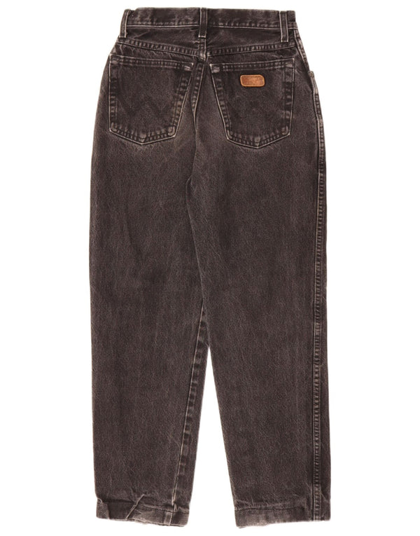 Wrangler, højtaljede koniske jeans til kvinder, US 10 Large W30 L27, grå bomuld