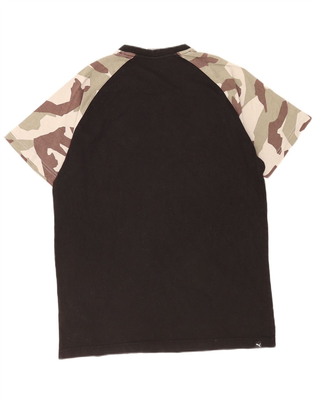 Puma Herre Grafisk T-Shirt Top Stor Sort Camouflage