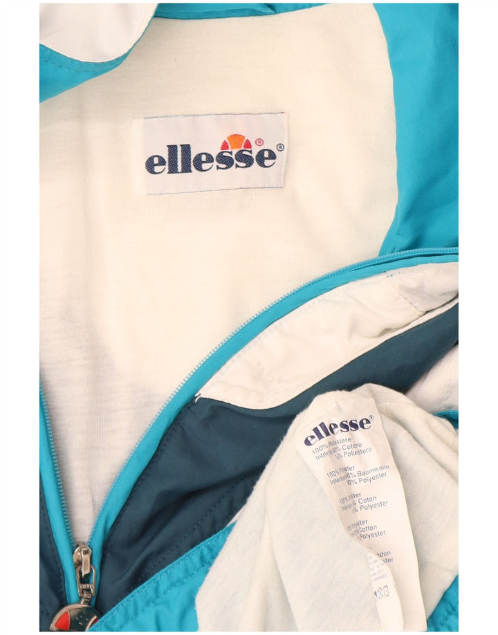 Ellesse Herre grafisk træningsdragt Topjakke Stor Blå Colourblock Polyester