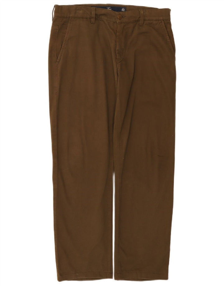Fay Herre Lige Chinobukser W33 L29 Brun Bomuld