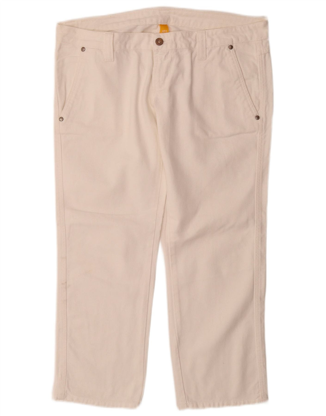 Upstar lige jeans til kvinder W32 L27 hvid bomuld
