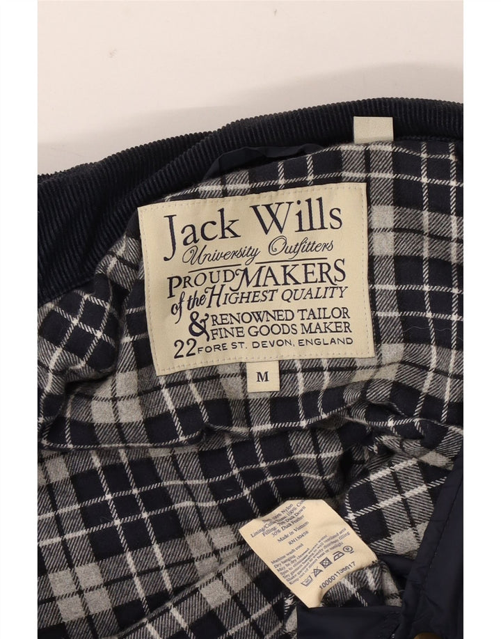 Jack Wills Herre Polstret Gilet UK 38 Medium Navy Blue Nylon