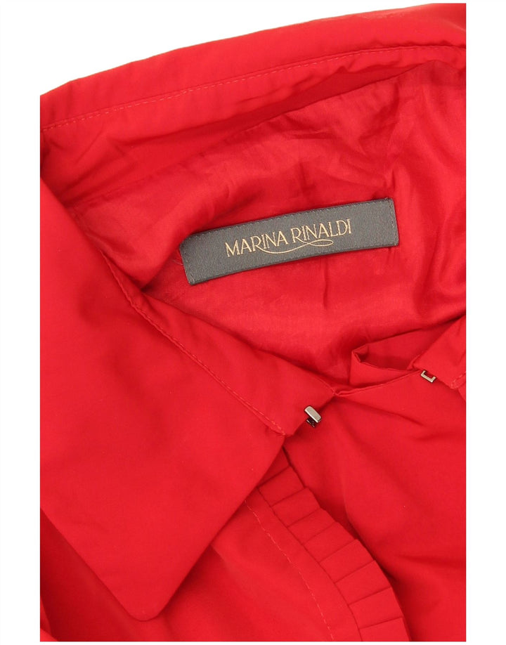 Marina Rinaldi Dame Dobbeltradet Trench Coat UK 16 Large Red
