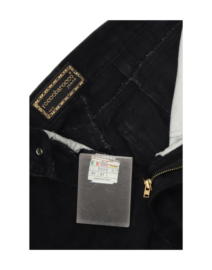 ROCCOBAROCCO Womens Tapered Jeans W31 L30 Black Cotton Vintage Roccobarocco and Second-Hand Roccobarocco from Messina Hembry 