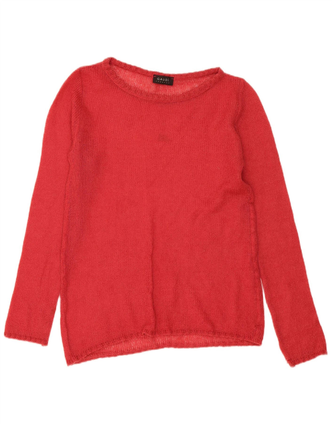 Gaudi Dame Boat Neck Jumper Sweater UK 14 Medium Red