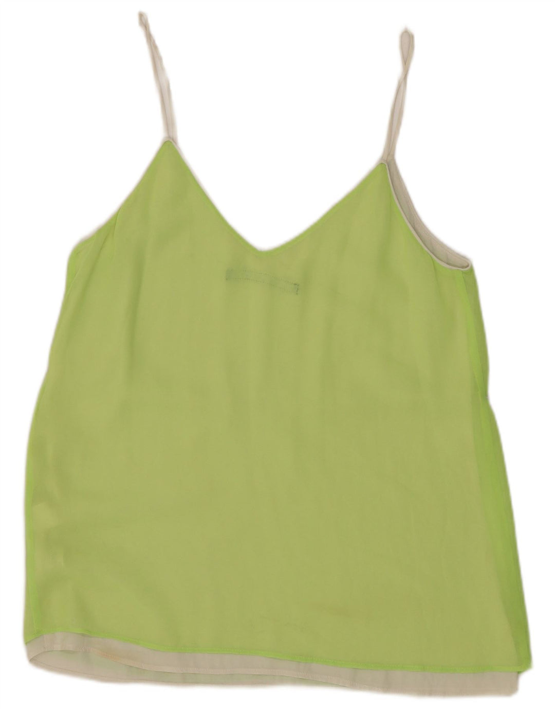 Zara Dame Cami Top UK 10 Lille grøn polyester
