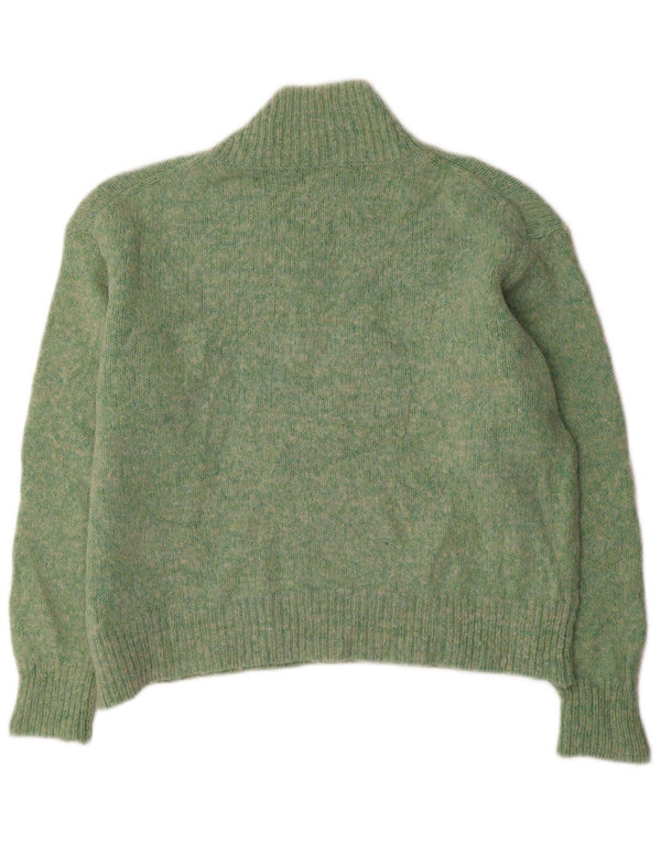 Whistles Dame Turtle Neck Jumper Sweater UK 14 Medium Green Flecked