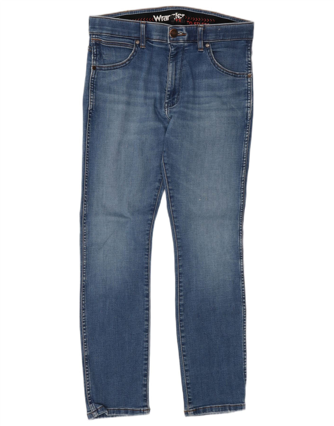 Wrangler Herre Larston Slim Jeans W30 L30 Blå Bomuld