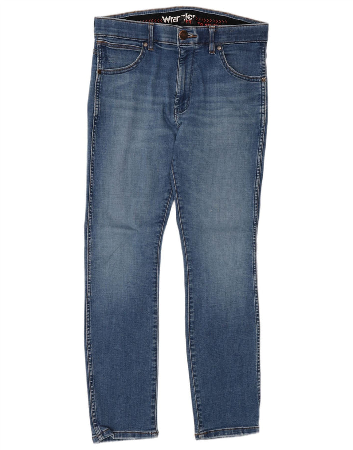 Wrangler Herre Larston Slim Jeans W30 L30 Blå Bomuld