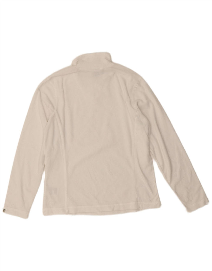 Columbia Dame lynlås-hals Fleece Jumper UK 10 Lille hvid polyester