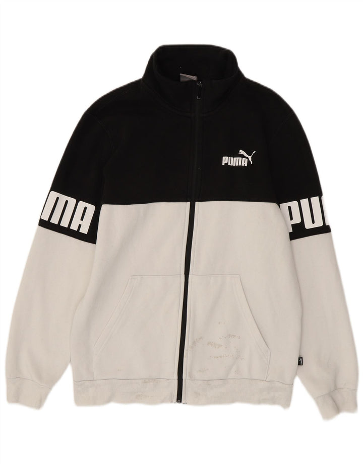PUMA Herre grafisk træningsdragt Top jakke Lille hvid Colourblock Bomuld