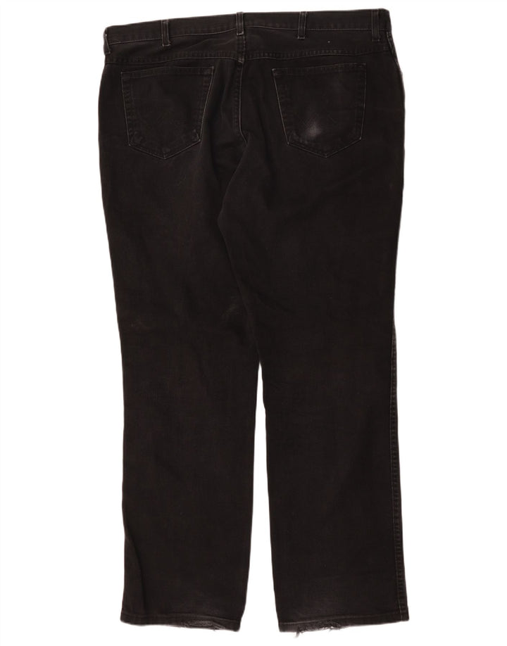 Wrangler Herre Texas Straight Jeans W42 L34 Sort Bomuld