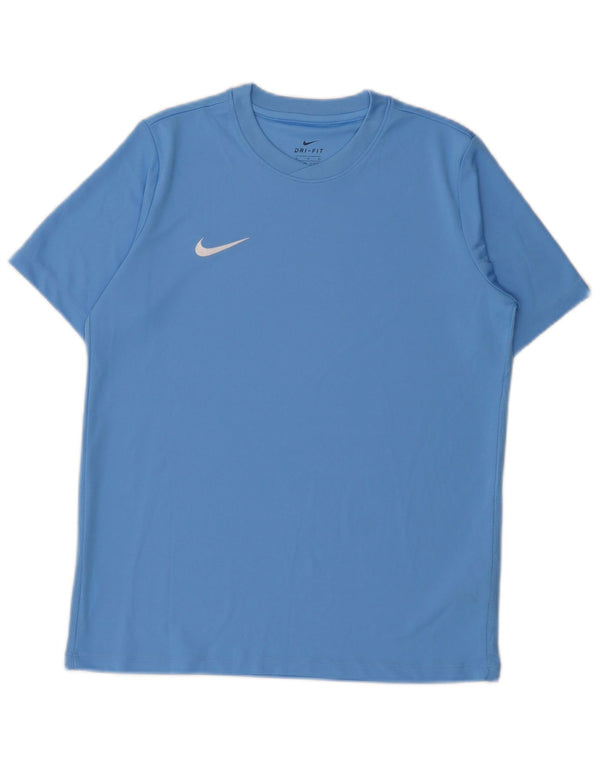 Nike Boys Dri Fit T-Shirt Top 13-14 år XL Blå Polyester