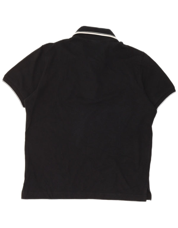 AUSTRALIAN L'ALPINA Poloshirt til mænd IT 44 XS sortstribet bomuld