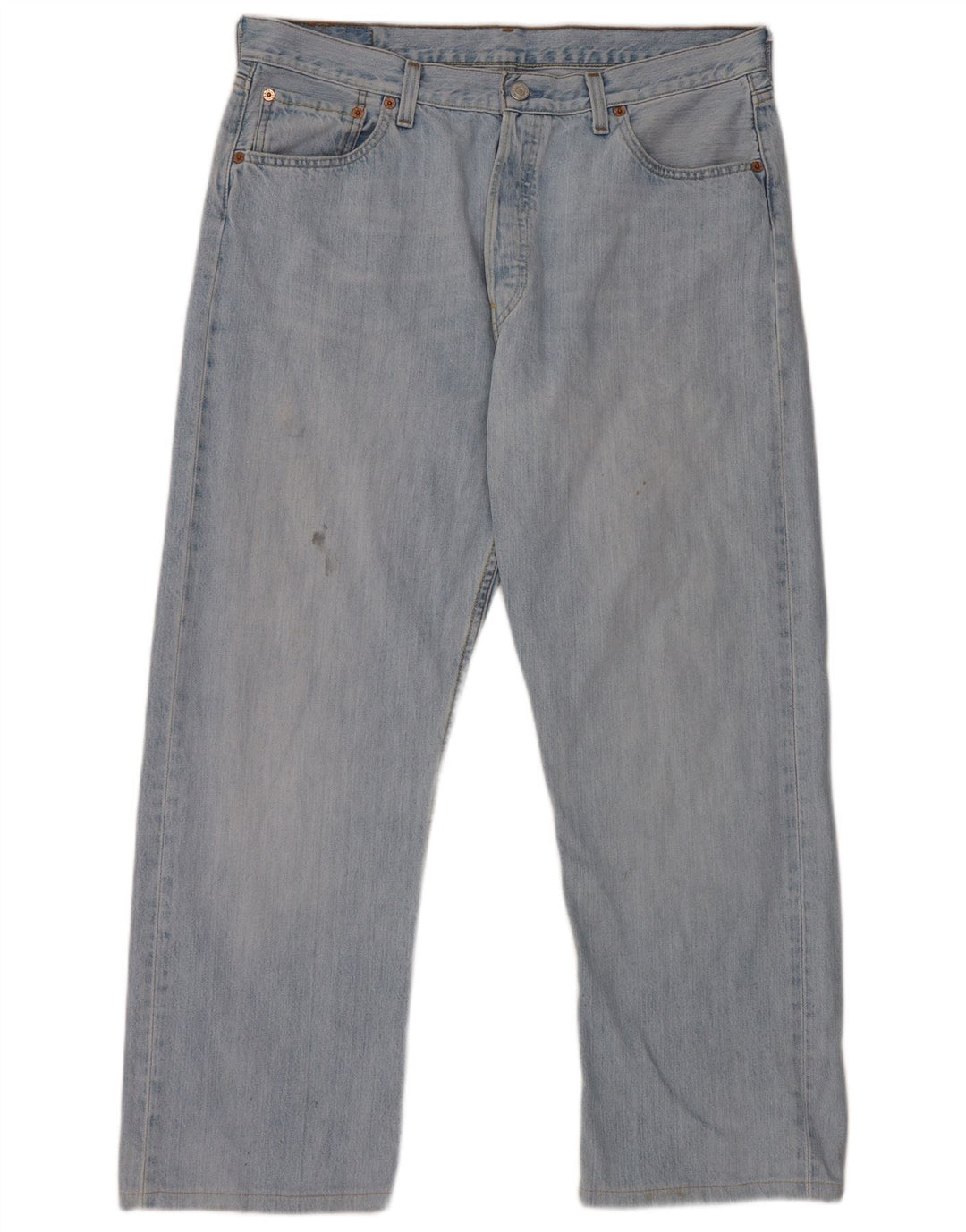 Levi's Herre 501 lige jeans W36 L28 blå bomuld