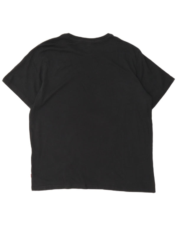 Levi's Herre grafisk T-shirt Top Stor sort bomuld