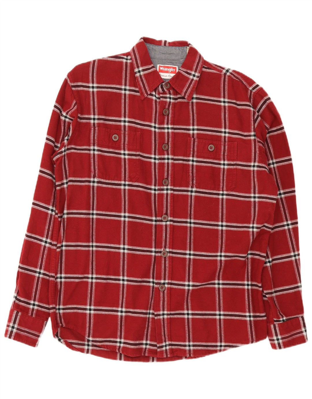 Wrangler Flanelskjorte til mænd Medium rød ternet bomuld