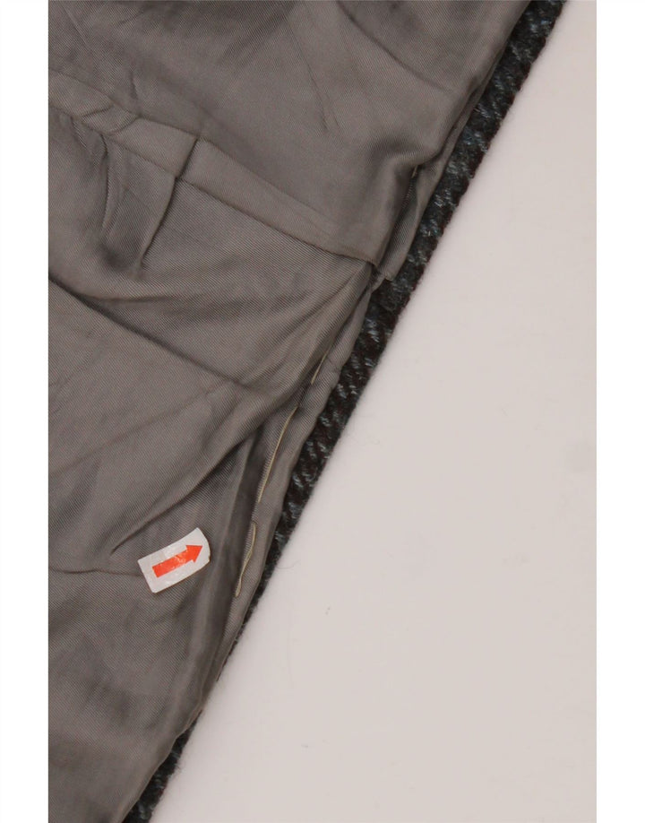 VINTAGE Herre 2-knaps blazerjakke UK 38 Medium Grey Houndstooth