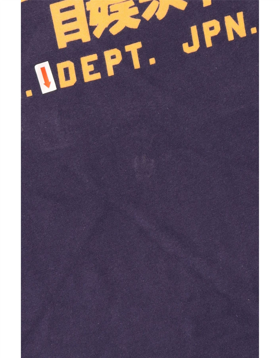 Superdry Grafisk T-shirt top til mænd Stor marineblå bomuld