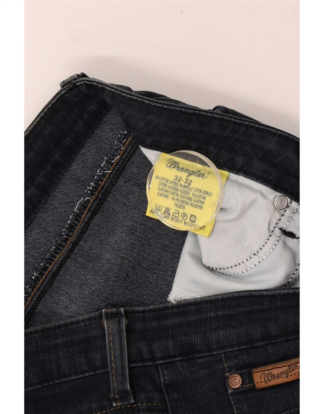 Wrangler Dame Bootcut Jeans W32 L32 Marineblå Bomuld
