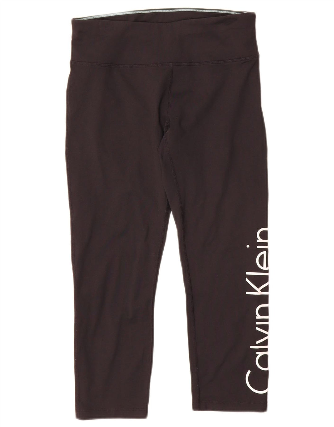 Calvin Klein Grafiske Leggings til kvinder UK 10 Lille sort nylon