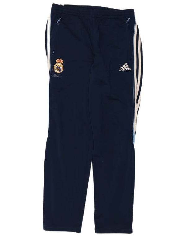 ADIDAS Herre Real Madrid Træningsdragt Bukser UK 38/40 Medium Navy Blue