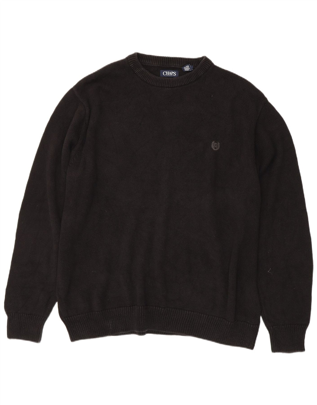 CHAPS Herre høj rund hals sweater 3XL sort bomuld