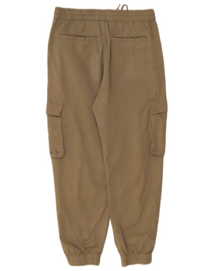 Zara Dame Joggers Cargo Bukser Small W30 L25 Khaki