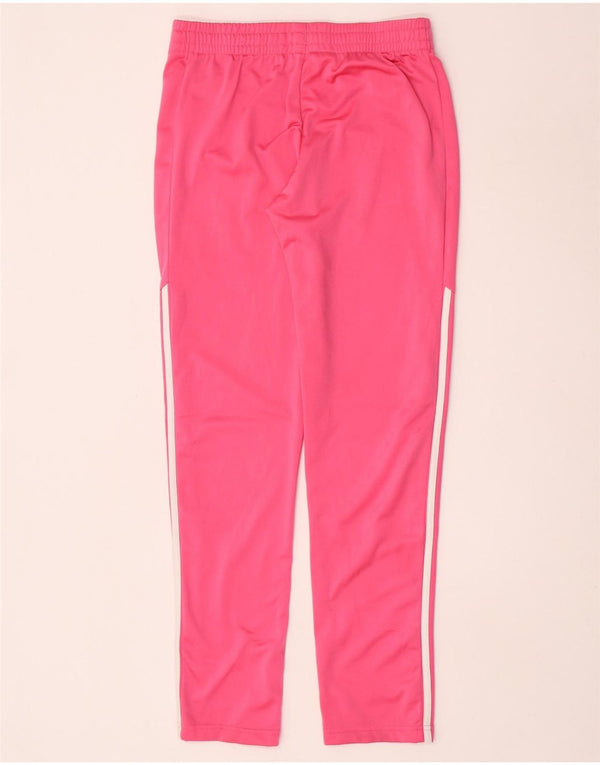 Adidas Girls Tracksuit Trousers 14-15 Years Pink Polyester