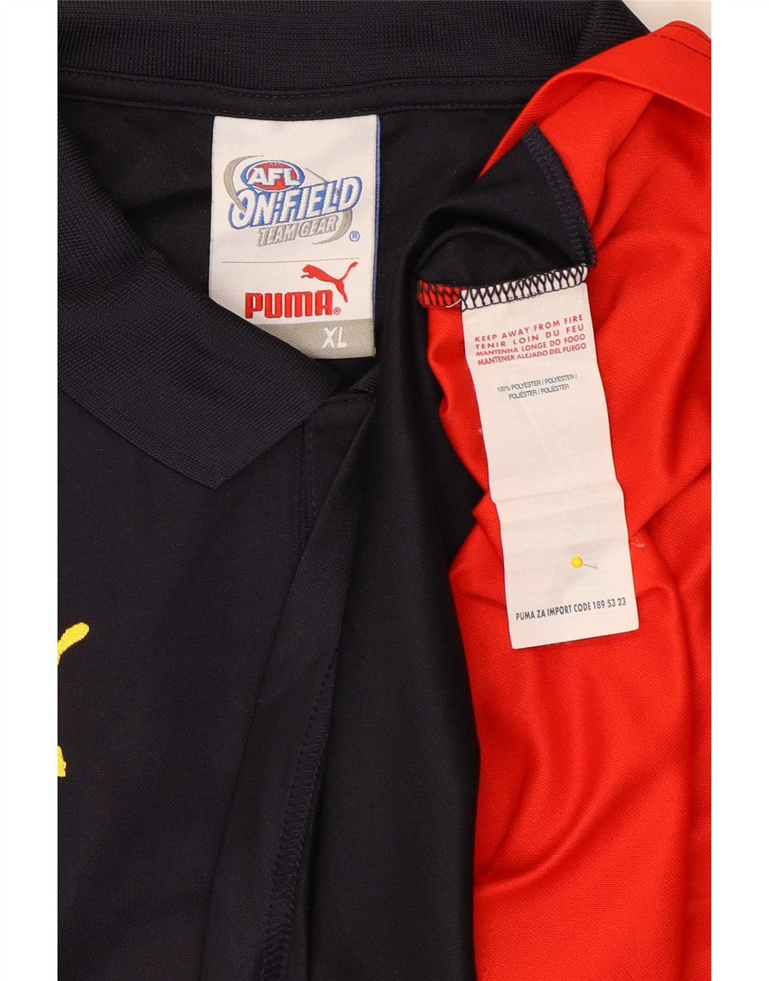 Puma Polo Shirt til mænd XL Marineblå Colourblock Polyester
