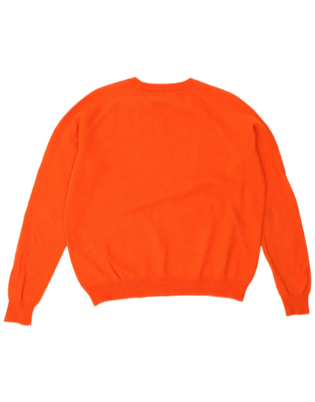 Zara Herre trøje med rund hals, lille orange uld