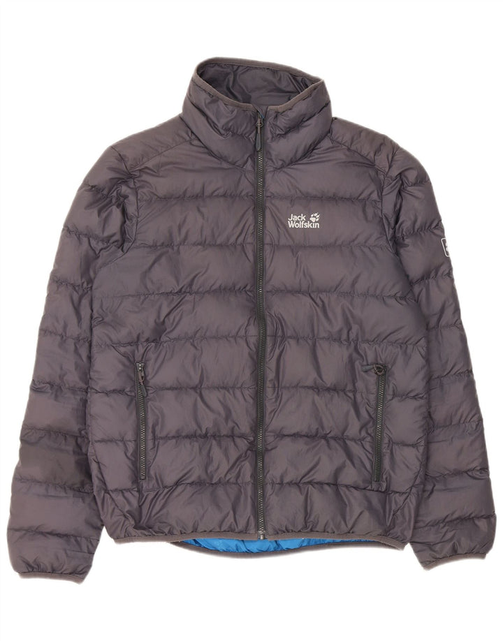Jack Wolfskin Herre polstret jakke UK 38 Medium Grey Polyester