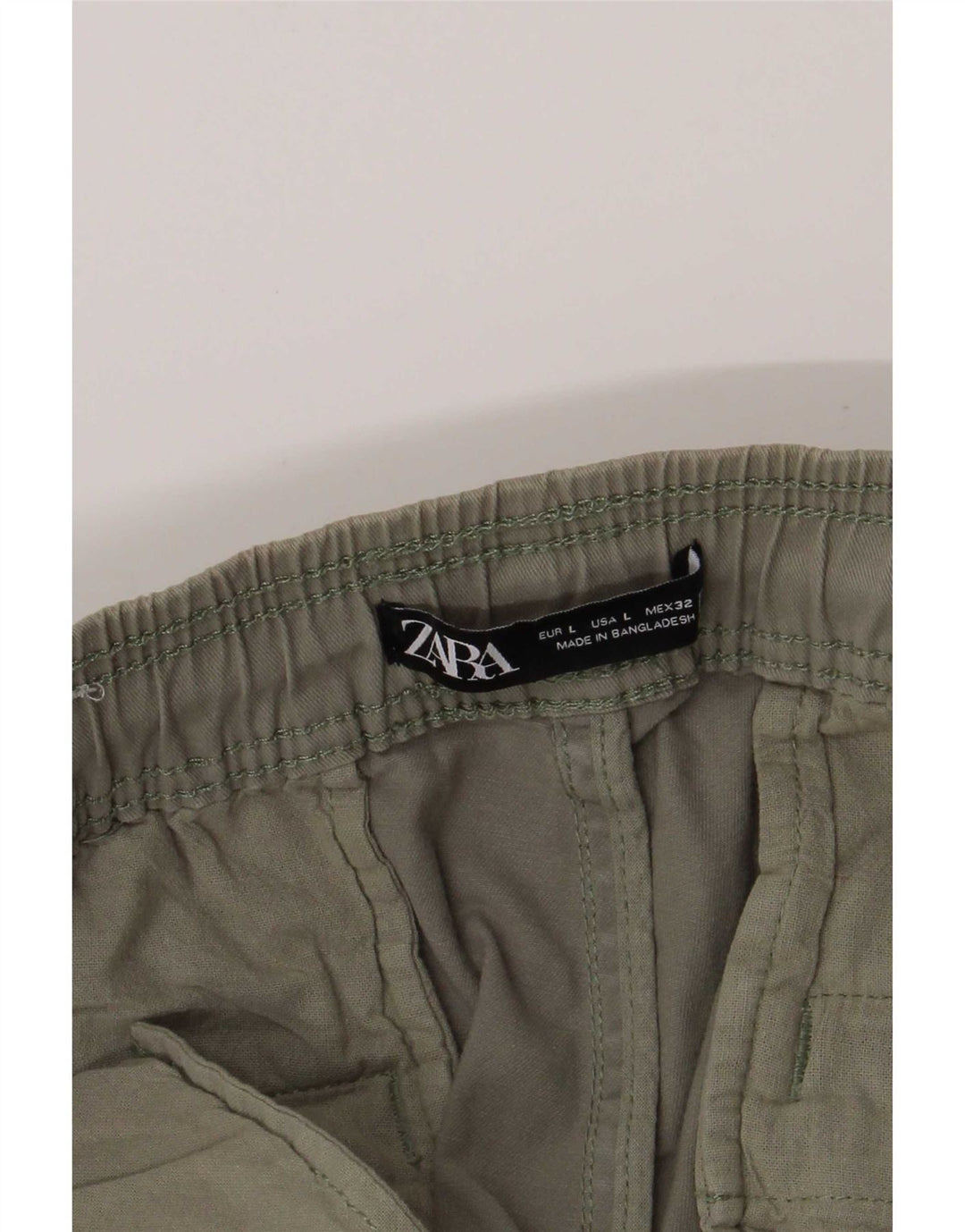 Zara Herre Chino Shorts Large W32 Khaki