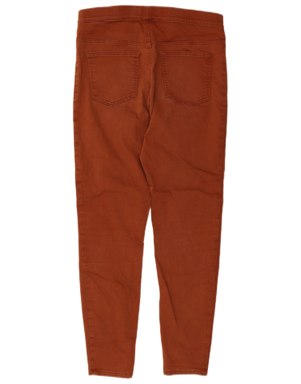 Marks & Spencer Dame Crop Jegging Jeans UK 12 Medium W30 L26 Brun Bomuld