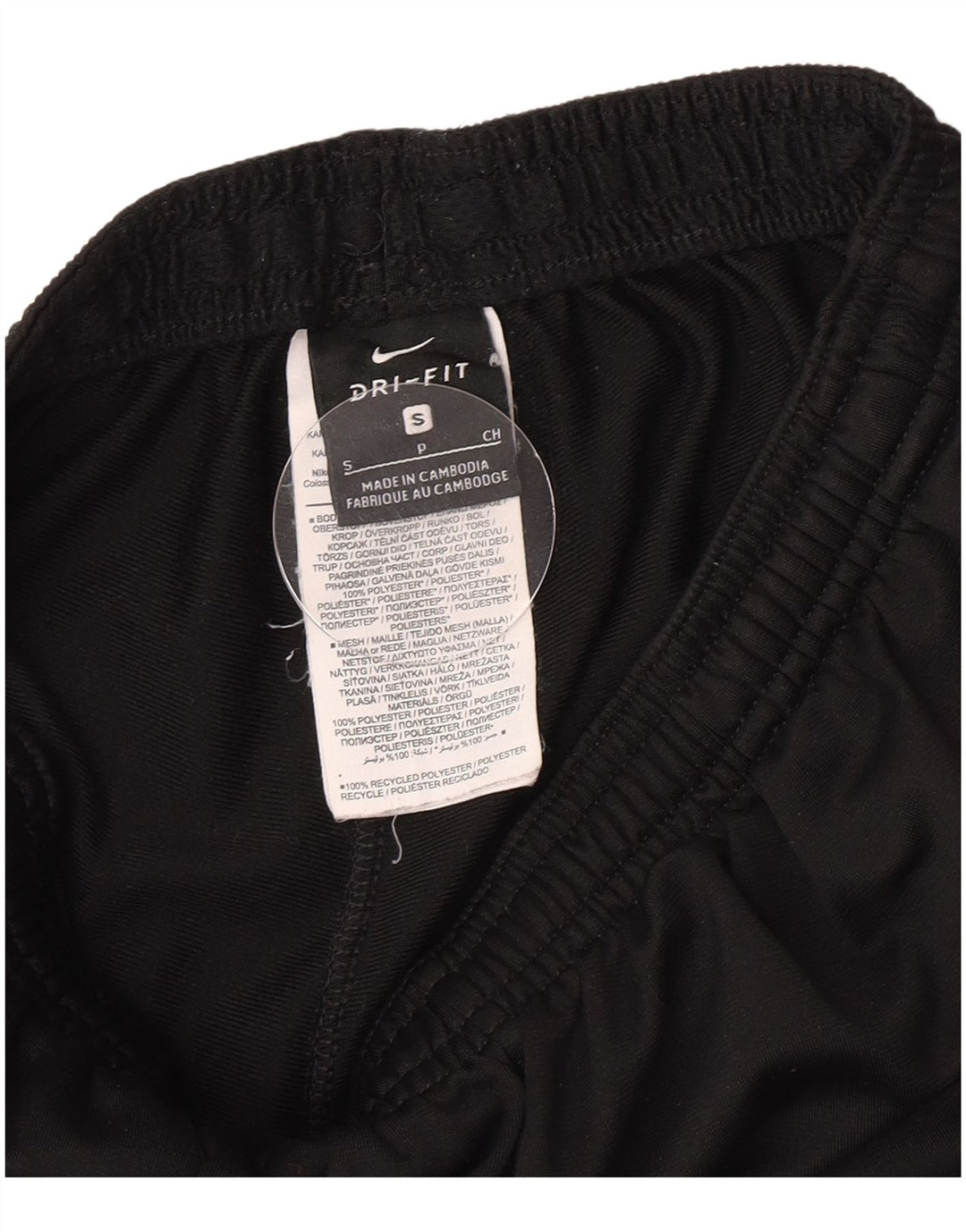Nike Dame Dri Fit træningsdragt Bukser UK 8 Small Black Polyester