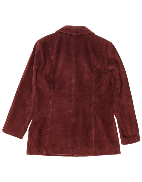 Marks & Spencer Dame 5 Button Blazer Jacket UK 14 Medium Burgundy