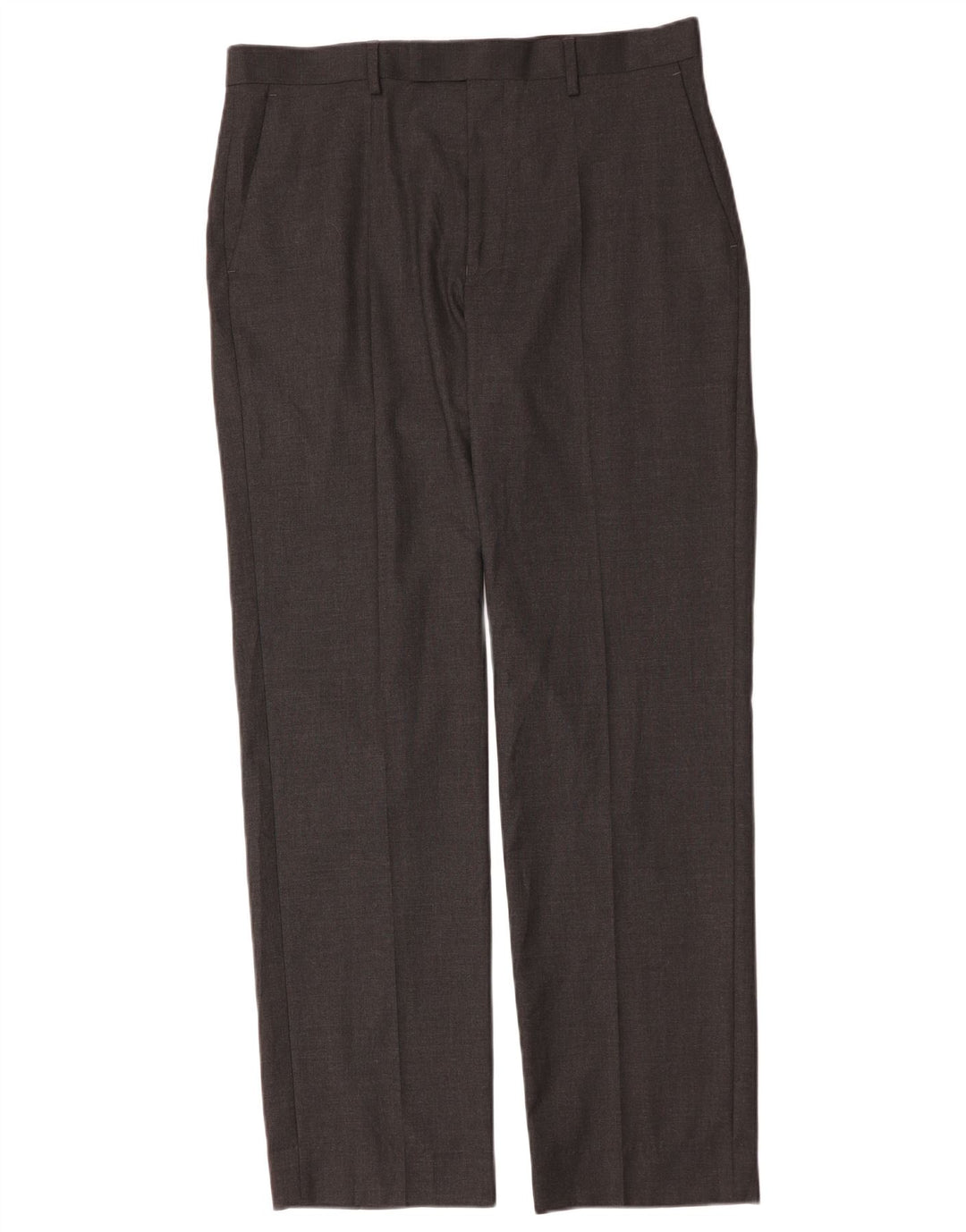 Marks & Spencer Herre Straight Regular Fit Suit Bukser W34 L33 Grå