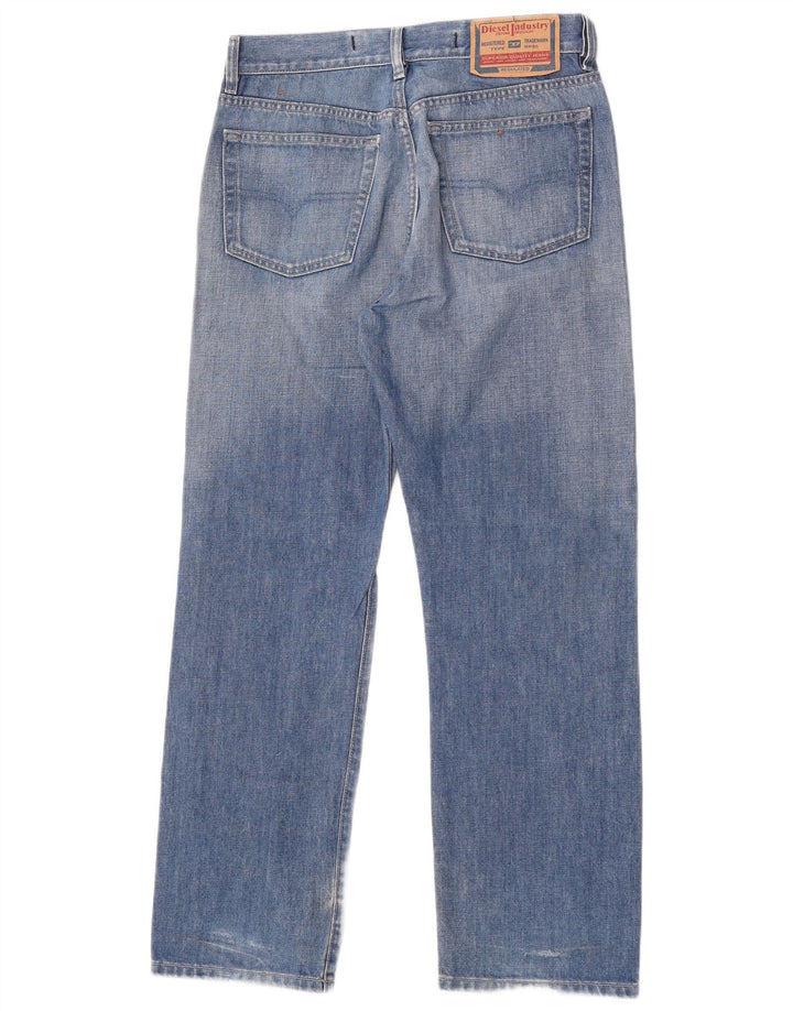 Diesel Herre Straight Jeans W31 L30 Blå Bomuld